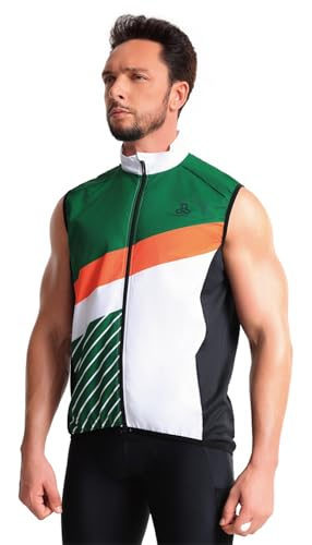 CEROTIPOLAR Colete de ciclismo masculino com 3 bolsos cargo de fita refletiva, colete micro softshel