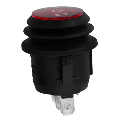 Luxshiny 6A Spdt Toggle Switch Button for Car Boat Motorcycle Pin Round Rocker Off Control Easy to Install Fits Single Pole Double