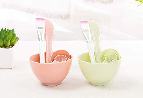 WOIWO DIY Beauty Mask Bowl Set Makeup Four-Piece Kit (pink) image 5