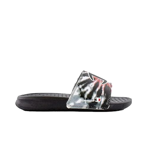 Champion Superslide Tie-Dye (Little Kid) Black/Scarlet/Multi 1 Little Kid M