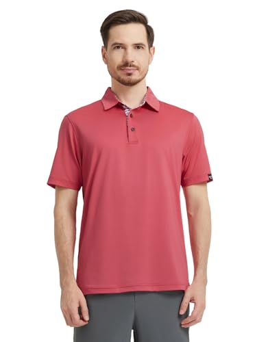Men's Polo Shirts Short Sleeve Casual Solid Stylish Dry Fit Performance Designed Collared Golf Polo Shirts for Men2