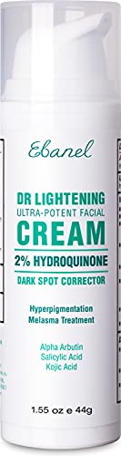 Ebanel Dark Spot Remover for Face 2% Hydroquinone Cream Skin Lightening Dark Spot Corrector for Melasma and Hyperpigmentation Treatment with Azelaic Acid, Kojic Acid, Alpha Arbutin