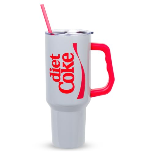 Image of Silver Buffalo Coca-Cola Diet Coke Vertical, Stainless Steel Tumbler, 40oz