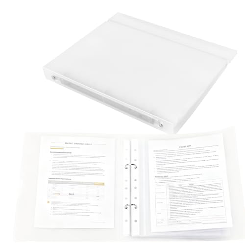 Classeurs à anneaux A4 MUKSEUT porte-documents de bureau et grand classeur de rangement pour reçus