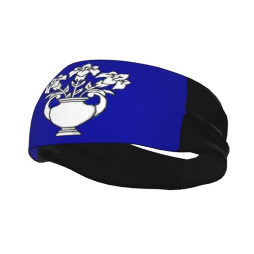 Dundee City Flag Headbands Women Wicking Sports Sweatband