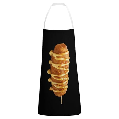 Corn Dog Lover Funny Cooking Apron with ...