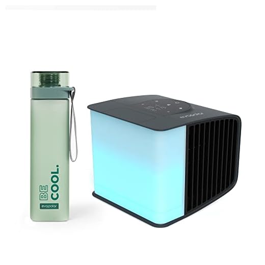 Evapolar evaSMART Personal Evaporative Air Cooler (Grey) and Free Leak Proof Water evaBottle