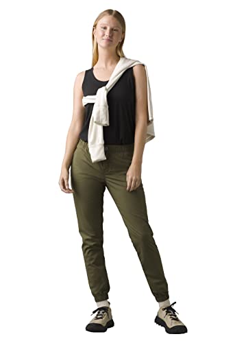 prAna Women's Standard Double Peak Jogger, Cargo Green, 8