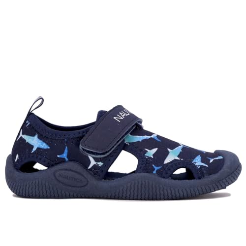 Nautica Sapato aquático protetor infantil, sandália esportiva com bico fechado |Menino - Menina (jov