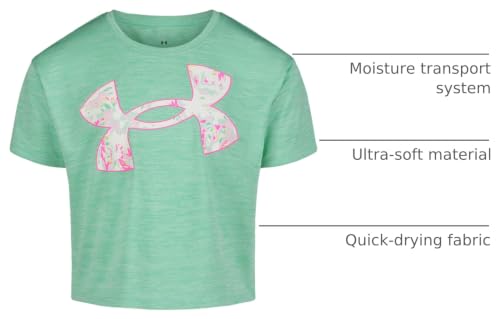 Image of Under Armour Girls Girls Short Sleeve Shirt, Crewneck, Lightweight and Breathable Athletic-t-Shirts