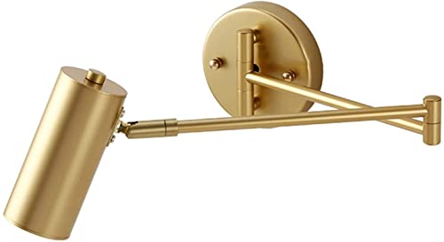 Aplique de pared vintage regulable WQHPLMD con brazo largo para dormitorio