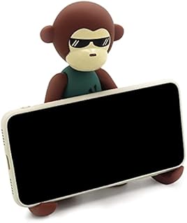 Soyizom Funny Animal Monkey Phone HolderStand Phone Supporter for All Phone Mini Ipad Angle Adjustable Cartoon Cell Phone for Smartphones Desk Tablets Phone HolderGreen