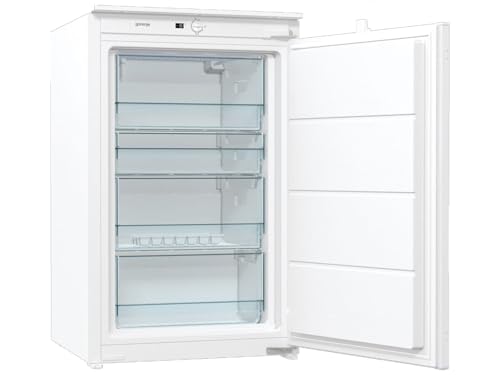Gorenje FI409EE1 Einbau-Tischgefrierschrank/ 88er Nische/Schlepptürscharnier/Energieeffizienzklasse E/ 95 Liter Gesamtvolumen/Türanschlag wechselbar/36 dB(A) Geräuschpegel/HxBxT: 87,5X54X54,5 cm