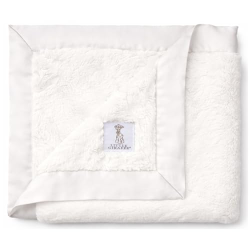 Little Giraffe Baby Blanket - Luxe Soft Blanket with Satin Trim - Baby Stroller Blanket - Newborn Baby Essentials & Baby Gifts - 29x35