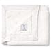 Little Giraffe Luxe Stroller Baby Blanket, Cream, 29" x 35"