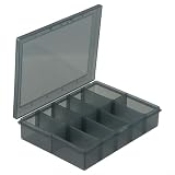 Caja de almacenamiento de piezas de herramientas de plástico, estuche resistente a los impactos, separadores extraíbles, organizador para tornillos, pernos, brocas, componentes electrónicos