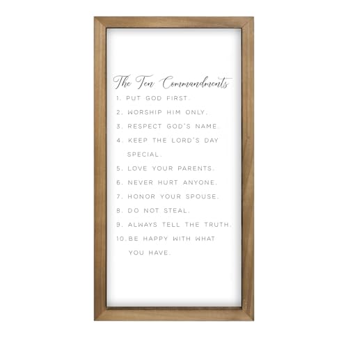 pechpell The Ten Commandments Wall Decor Christian 10 Commandments Wall Art
