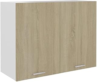 Wall Mounted Kitchen Cabinet, Kitchen Wall Cabinet Hanging Cupboard Storage Cabinet Unit Hanging Cabinet Sonoma Oak 80x31x60 cm Chipboard