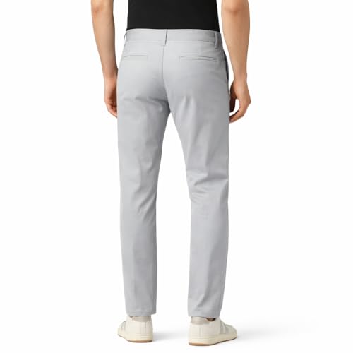 Image of Men's Casual Regular Fit Cotton Pants | Chinos | Trousers