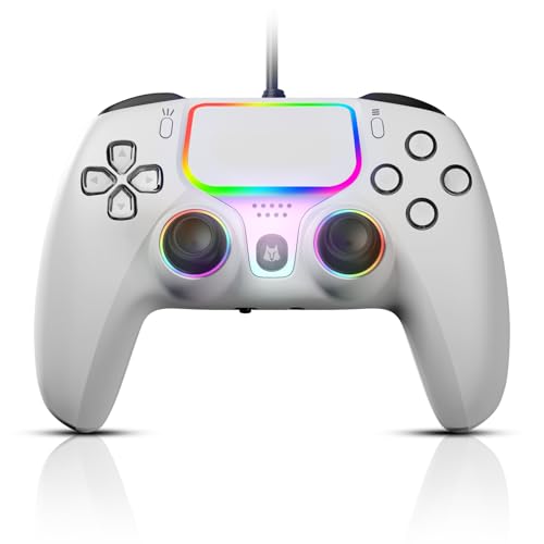 NBCP Wired PS5 Controller-Gaming Controller for PlayStation 5, PS4, PC/Steam Gamepads,Dual Vibration...