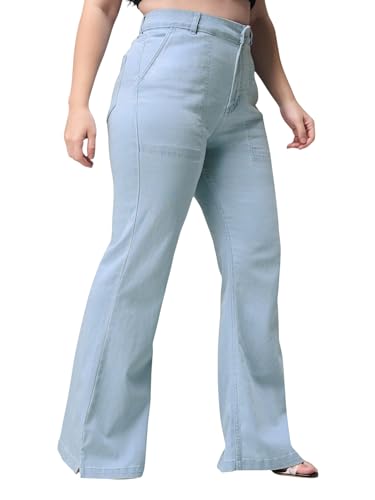 Image of Miss Chase A+ Women's Bootcut High Rise Regular Stretchable Denim Jeans