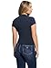 Guess Womens Short Sleeve Mock Neck All Over 4G Tee, Suiting Blue, Small