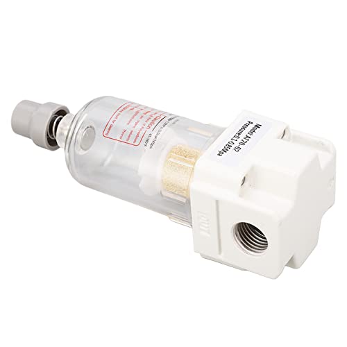 Filtro de Línea de Aire G1/4in Regulador de Presión Accesorio de Tubería de Compresor de Aire Función de Drenaje de 0,1 a 0,85 Mpa