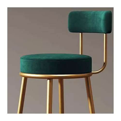 Tabourets de bar à dossier chaises de bar à pieds hauts pour réception d'art