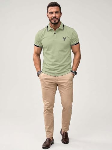 Image of Lymio Polo T Shirt for Men || T Shirt for Man || Collar T Shirt Style Men (Packs Also Available) (Polo-40-43)