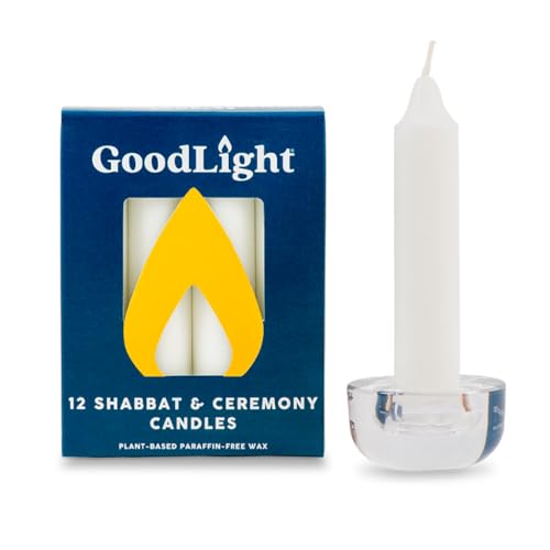 GoodLight Paraffin-free Shabbat Candles (72)