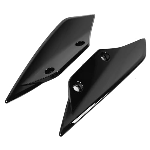 AMAKO 1 Paar Frontspoiler-Winglets-Verkleidung, Glänzendes Schwarz, Starkes Schutz-Motorradverkleidungszubehör, für BMW S1000RR 2009 bis 2014