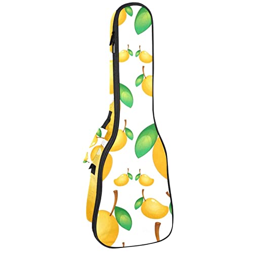 Sac de rangement pour ukulélé concert et soprano housse rembourrée motif mangue