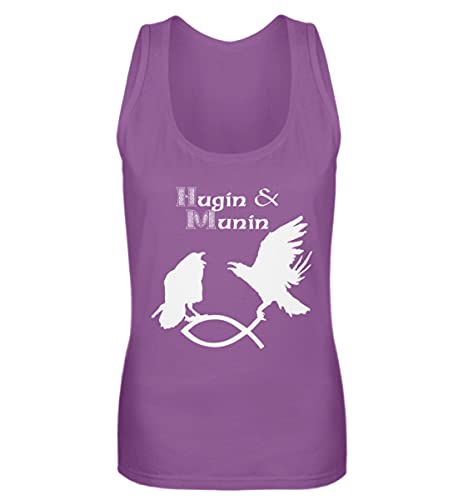 Débardeur pour femme Hugin & Munin violet taille M aux finitions haut de gamme et élégantes