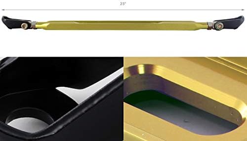 EPARTS Gold T-6061 Aluminum Tower Rear Lower Brace Strut Bar Tie Arm Compatible with 1996-2000 Civic EK3