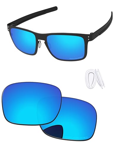 Image of Replacement Lenses & Nose Pieces for Oakley Holbrook Metal OO4123 55mm - Precision Fit, UV Block & Impact Resistant