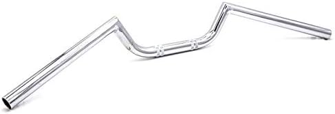 7/8" 22mm Drag Style Handle Bar Road Handlebar Universal Motorcycle Chopper Tracker Custom XL (Black)
