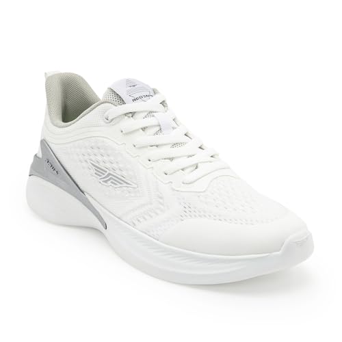 Image of Red Tape Men's Sneakers White Mesh TPU Round Toe Lace-Up