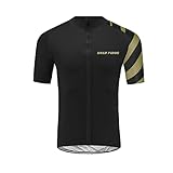 Professionelle Radtrikot-Drei hintere Taschen halten Ihre Sachen bequem, wie Handy, Snacks, Fahrradwerkzeuge; Reflektierende Elemente auf dem beiden Rückseiten, macht Sie sehr sichtbar in der Nacht und in schwachem Licht Umgebung.