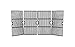 Music City Metals Matte Cast Iron Cooking Grid Replacement for Gas Grill Model Charbroil 463230710, Set of 4