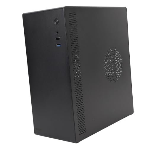 Gabinete para computadora de escritorio metálico resistente y espacioso para gaming y oficina 330x290x145mm negro miniatura 3