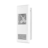 Stelpro RWF0502W Wall Heater 500W, 17 1/8" x 8 11/16", 240 volts, Controlled via Wall Thermostat (sold separately), PULSAIR Series - Very Quiet Wall Fan Heater, White
