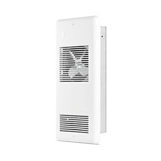 Stelpro Radiateur mural RWF0502W 500 W, 43,5 x 22,1 cm, 240 V, contrôlé par thermostat mural (vendu séparément), série Pulsair – Radiateur soufflant mural très silencieux, blanc