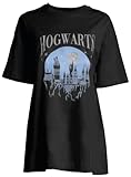 HARRY POTTER Damen wohapombt007 Nachthemd, Schwarz, 46
