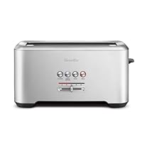 Breville the Lift and Look Pro 4-Slice Toaster, Brushed Stainless Steel, BTA730BSS