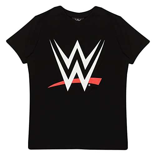WWE Logo T-Shirt, Kids, 3-15 Years, Black, Official Merchandise