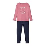 Langärmeliger Schlafanzug mit elastischen Bündchen an Taille und Beinabschlüssen, die für einen bequemen aber rutschsicheren Sitz sorgen.