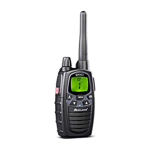 Midland - Walkie Talkie G7 Pro, Coppia Ricetrasmittenti Professionali Softair E Outdoor, 85 Canali - 16 PMR446/69 Lpd Senza Licenza, Copertura 10Km, Autonomia 18 Ore, Batterie Ricaricabili E Accessori - 4
