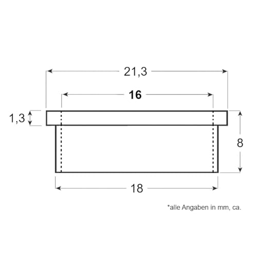 Miniatura 2 de Ck-Türbeschläge 10 Anillos De Guía De Plástico Para Picaportes Y Tiradores De Puertas, Fabricados En Italia, 10 Unidades Diámetro De 16 Mm, 10 Unidades
