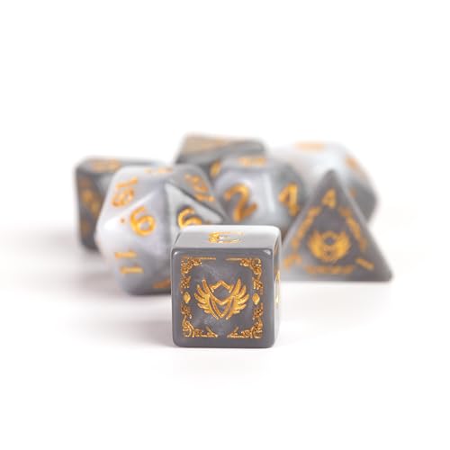 D&D Adventure Dice (Paladin Class: White) by Sirius Dice - Image 2