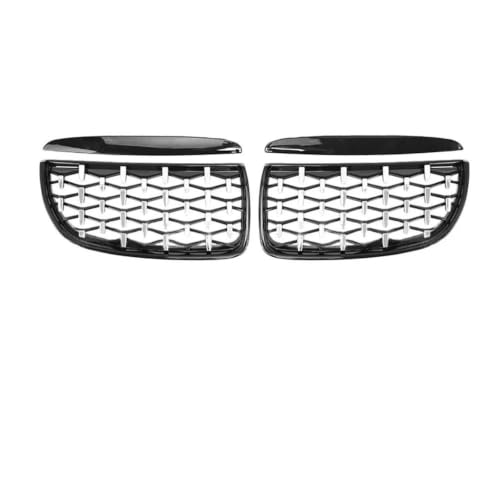 Calandre avant pour BMW Série 3 E90 E91 2005-2008 double lattes noir